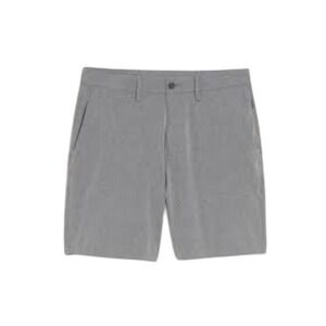 Old Navy 8" Slim Go-Dry Shade StretchTech Shorts Light Heather Gray Knit 38